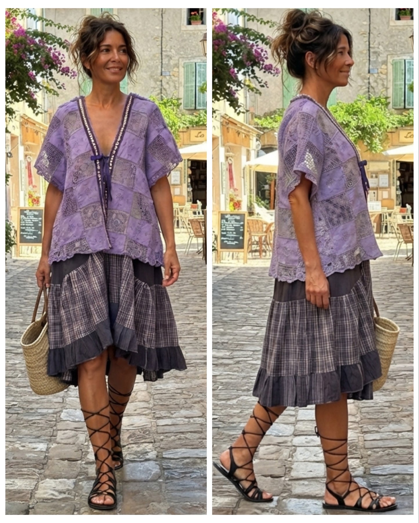 Jupe violette du 40 au 48