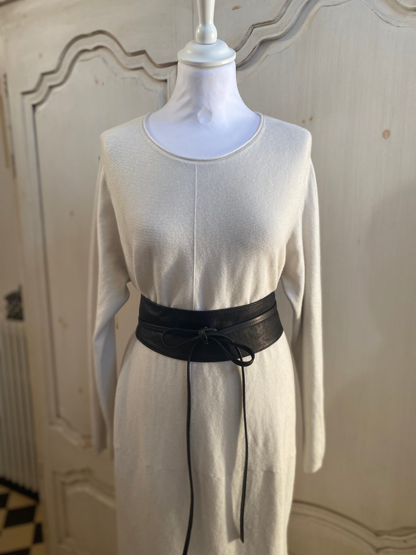 Robe Lise Grège convient du 42 au 48