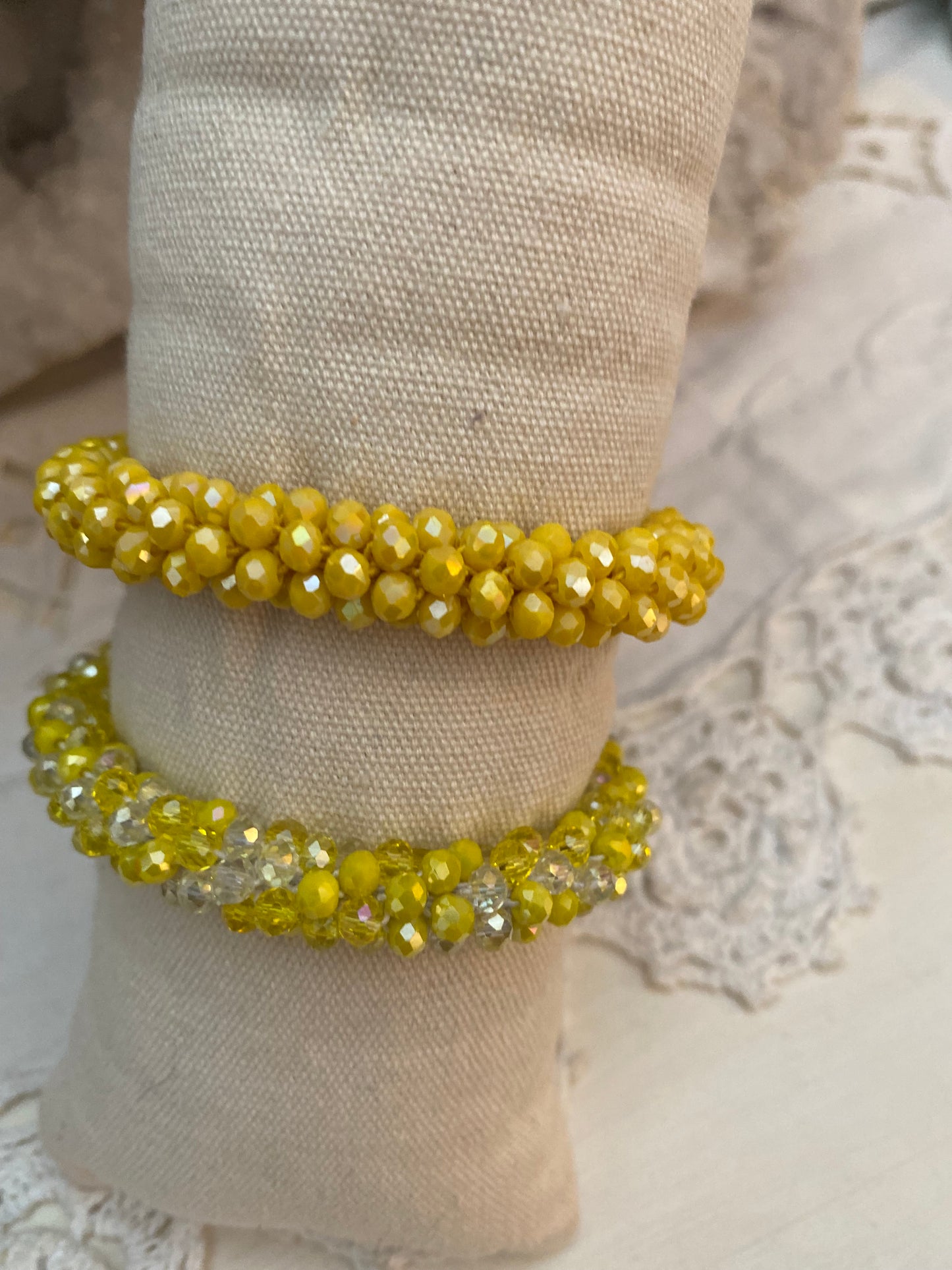 Bracelet torsadé duo Safran