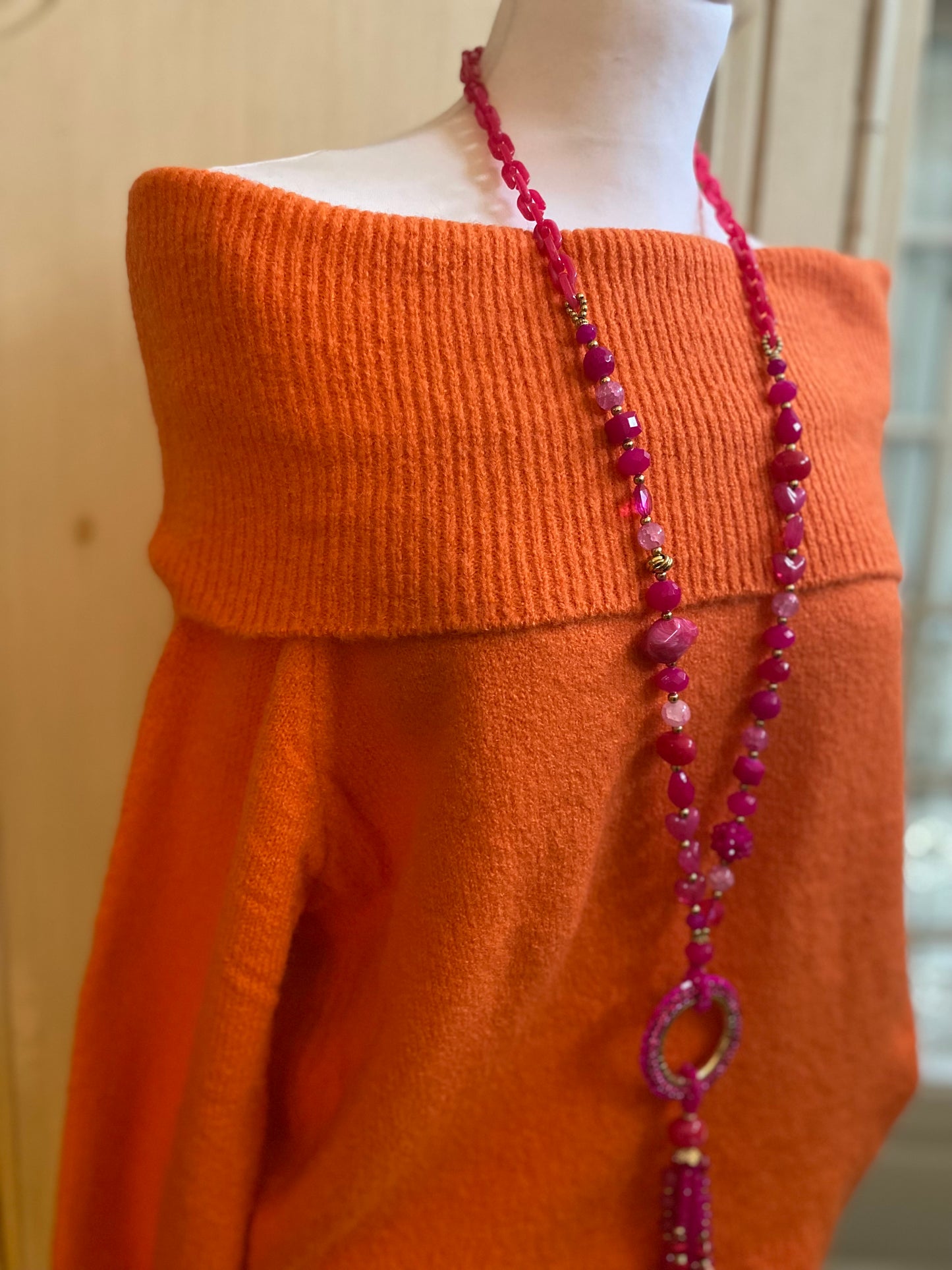 Robe Cassandre orange convient du 40 au 46/48