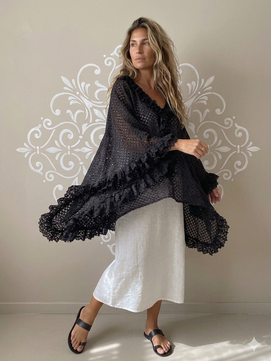 Femme élégante en tenue bohème Lili Patchoulie