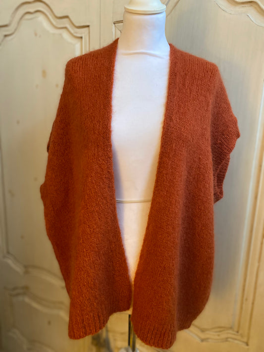 Gilet Maty paprika du 40 au 54