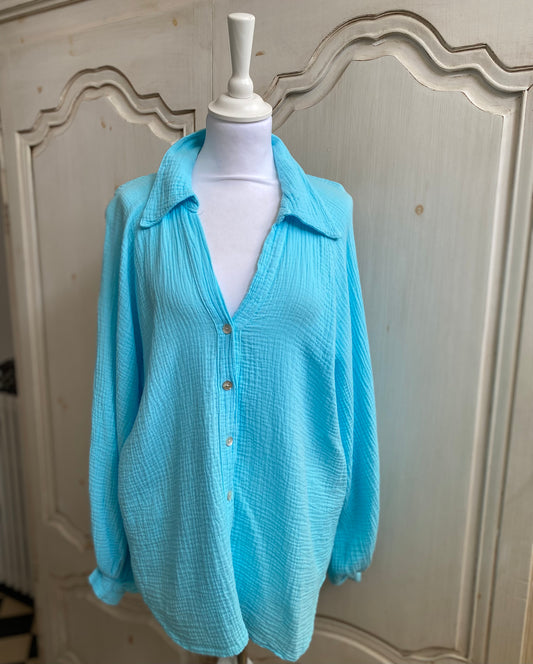 Tunique Turquoise poudré du 38 au 48