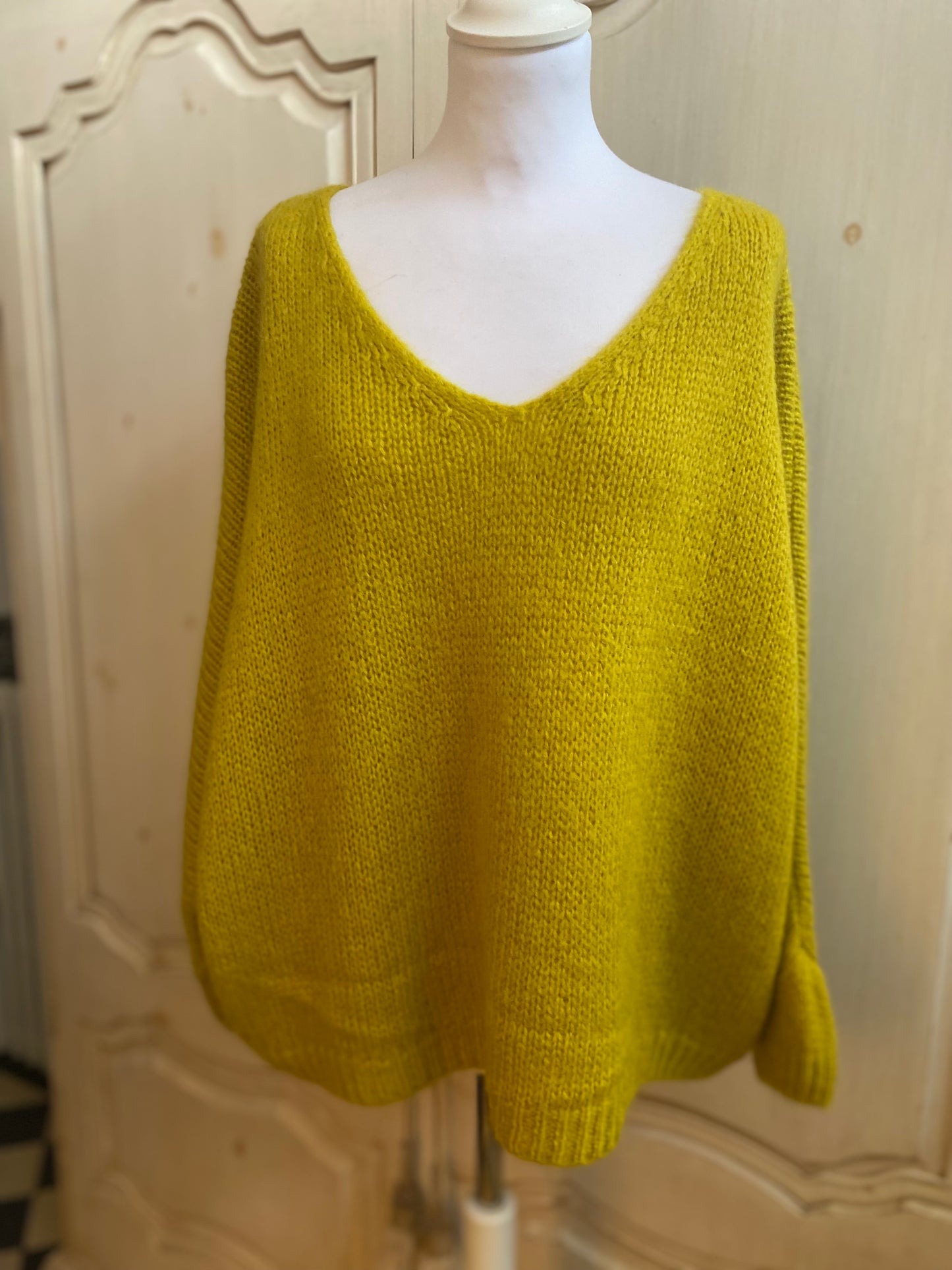 Pull safran du 40 au 48 coupe Oversize