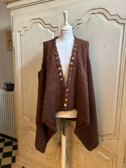 Gilet Edith Choco du 40 au 48