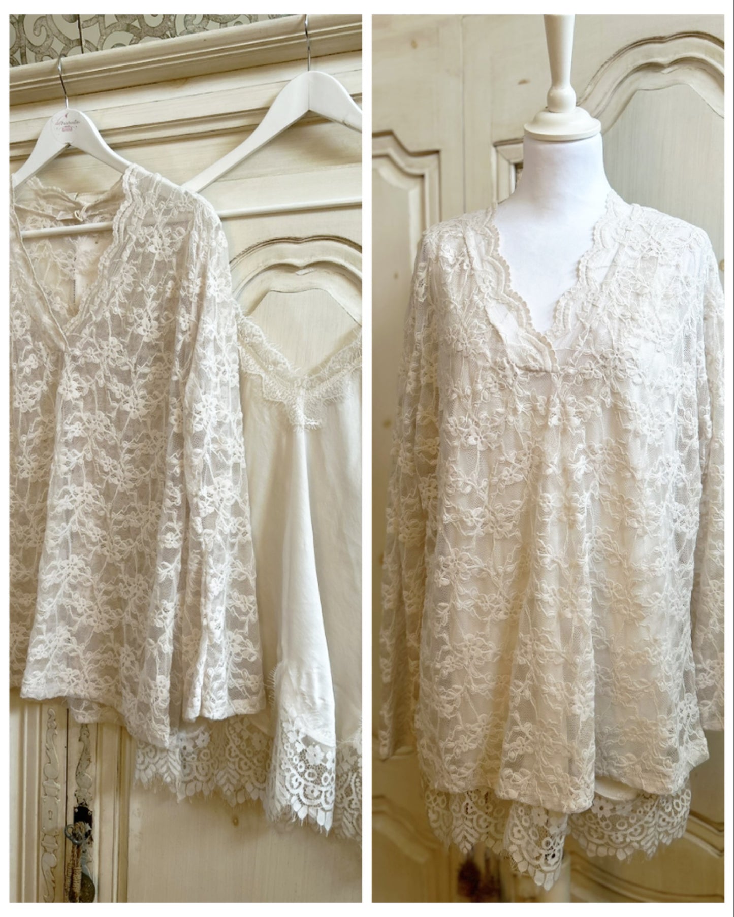 Tenue Glam crème convient du 42 au 50