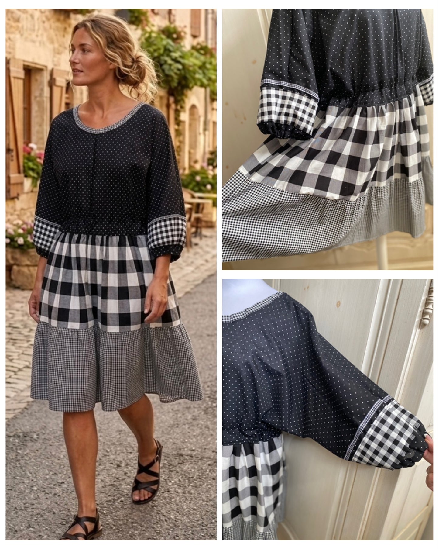 Robe coton vichy du 38 au 46