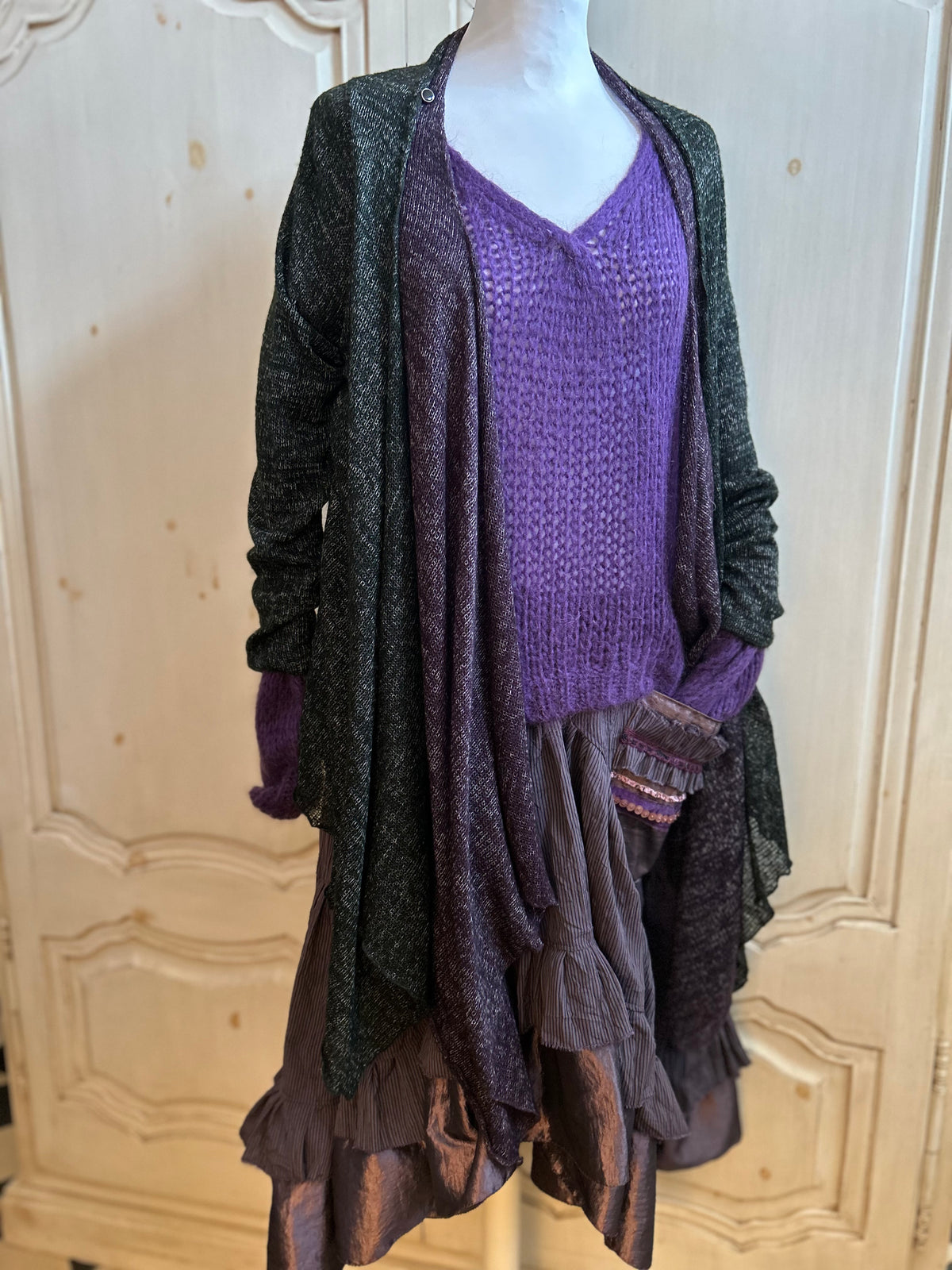 Gilet toile bi colore du 40 au 46