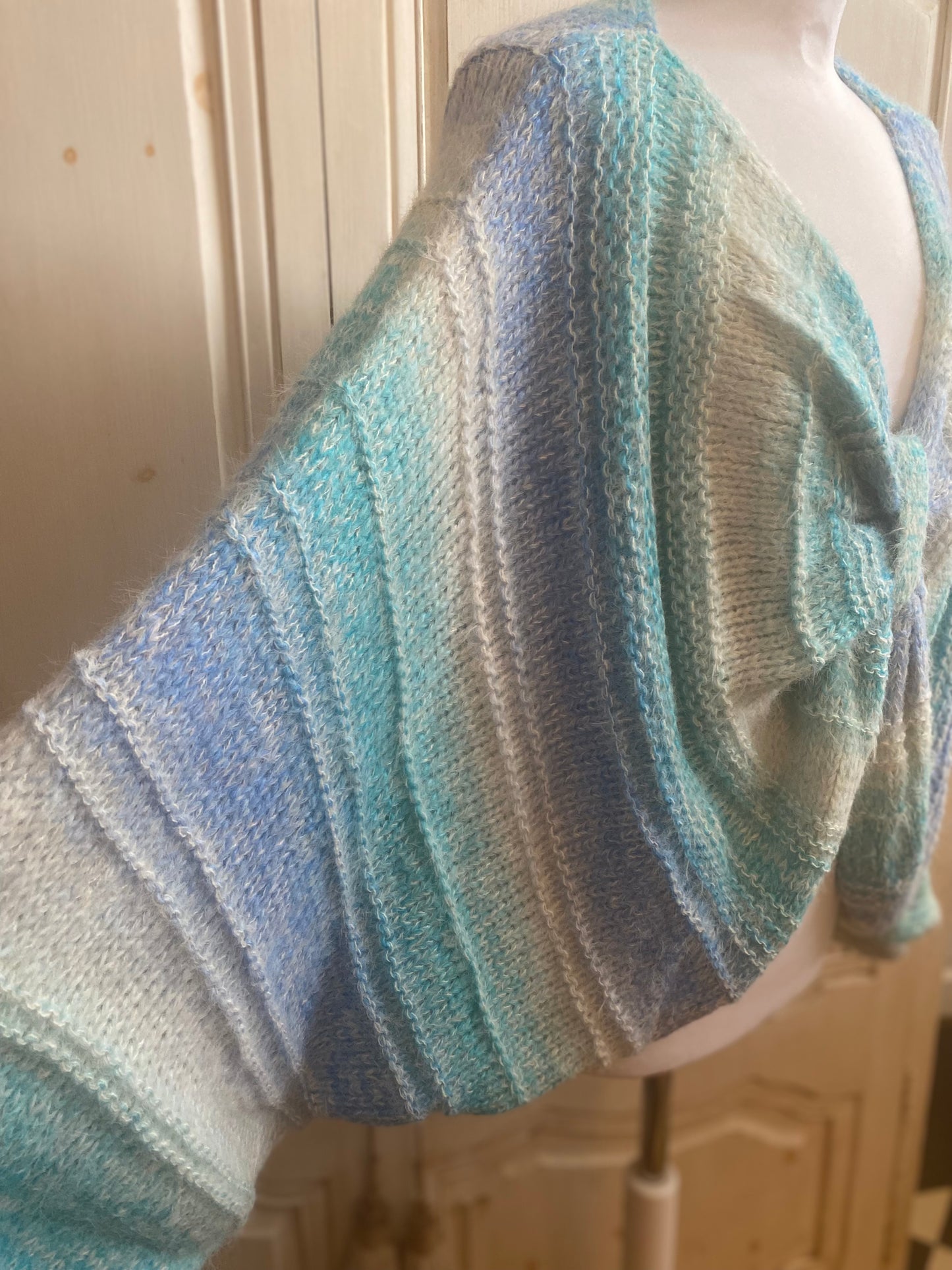 Pull Cœur bleu du 40 au 50