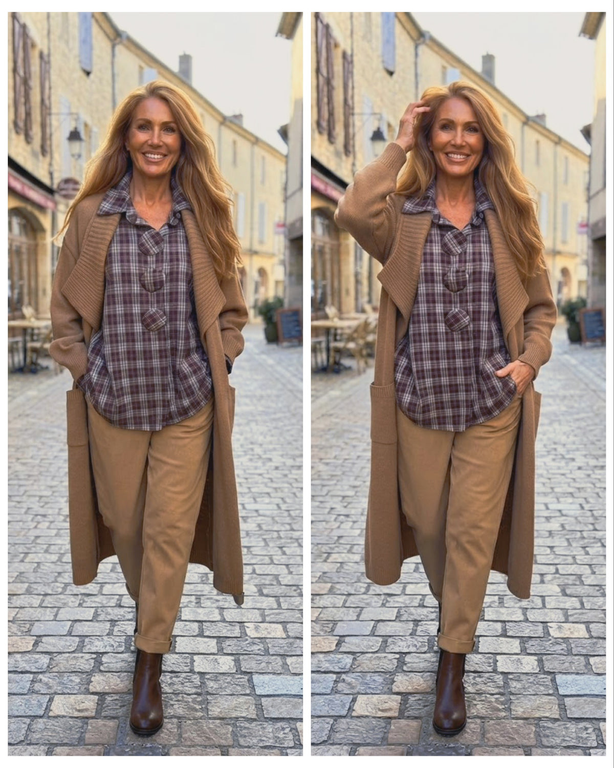 Tenue Lozanne 3 pièces Camel du 42 au 46+