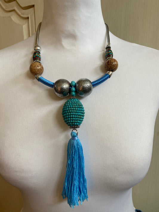Collier Bleu faber