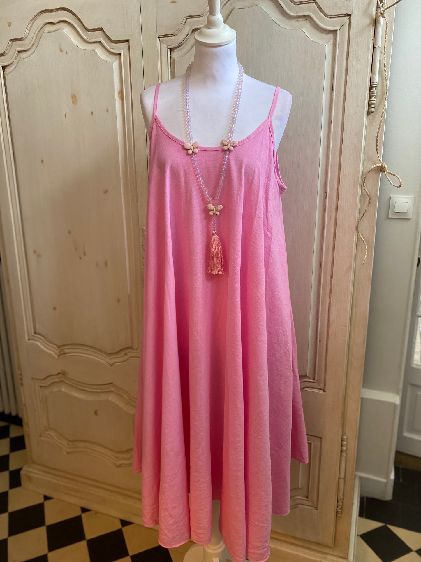 Robe Alisé rose du 42 au 50