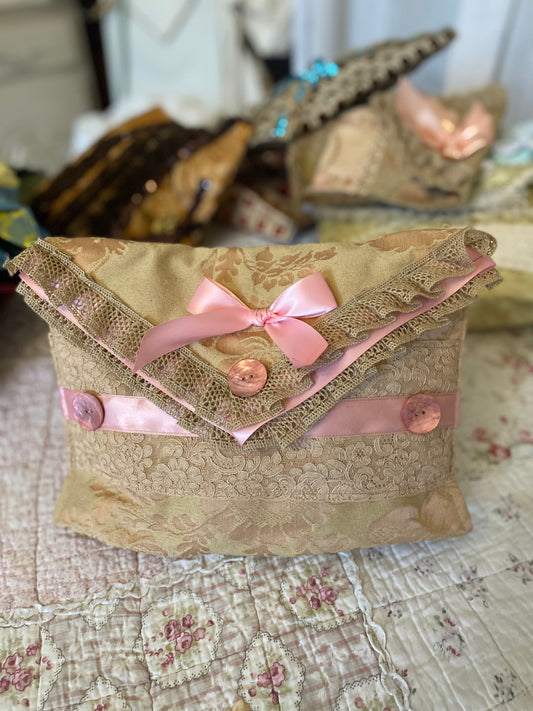 Pochette en Soie épaisse Rosa