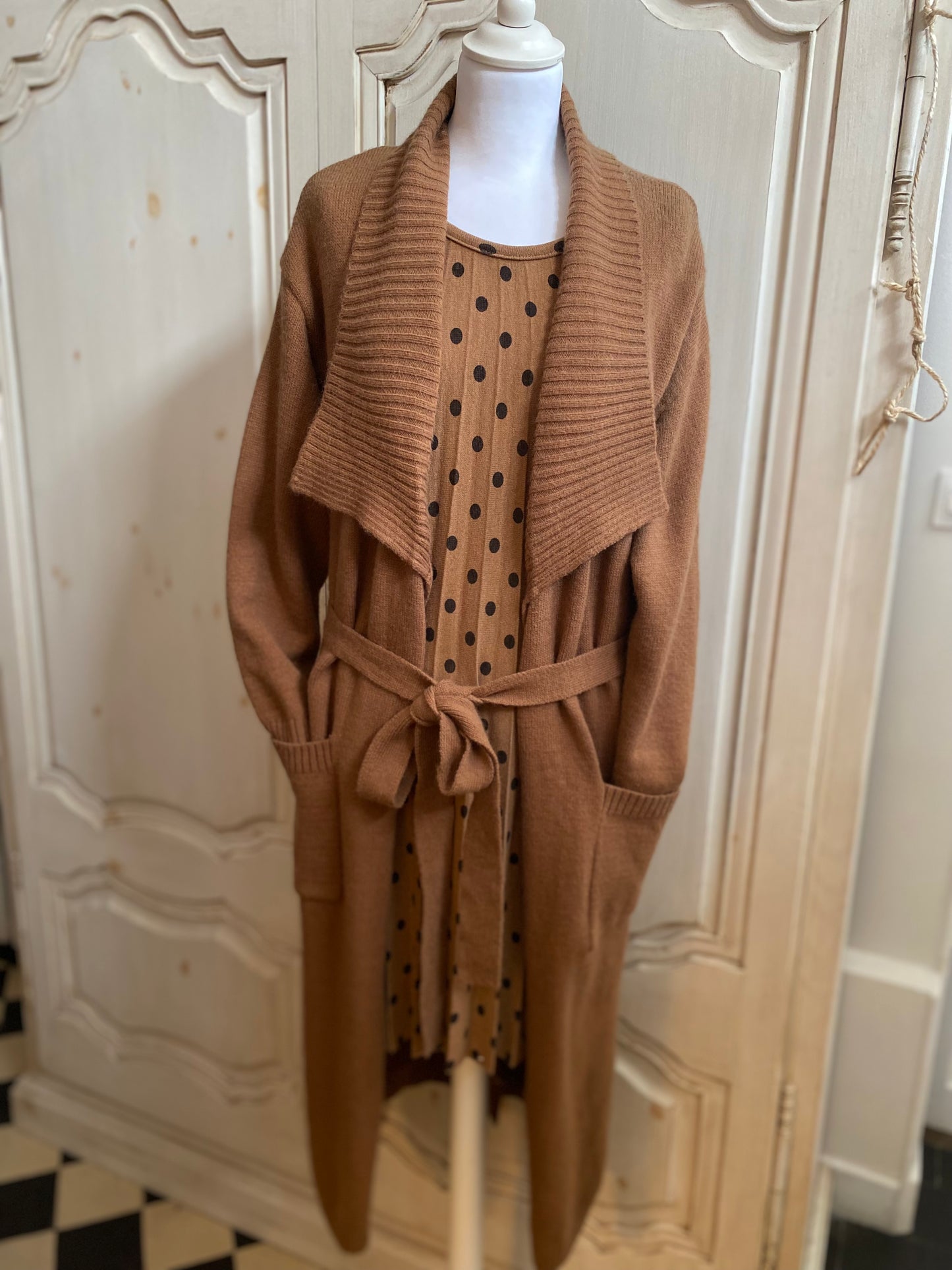 Gilet Camel Monica du 38 au 46+