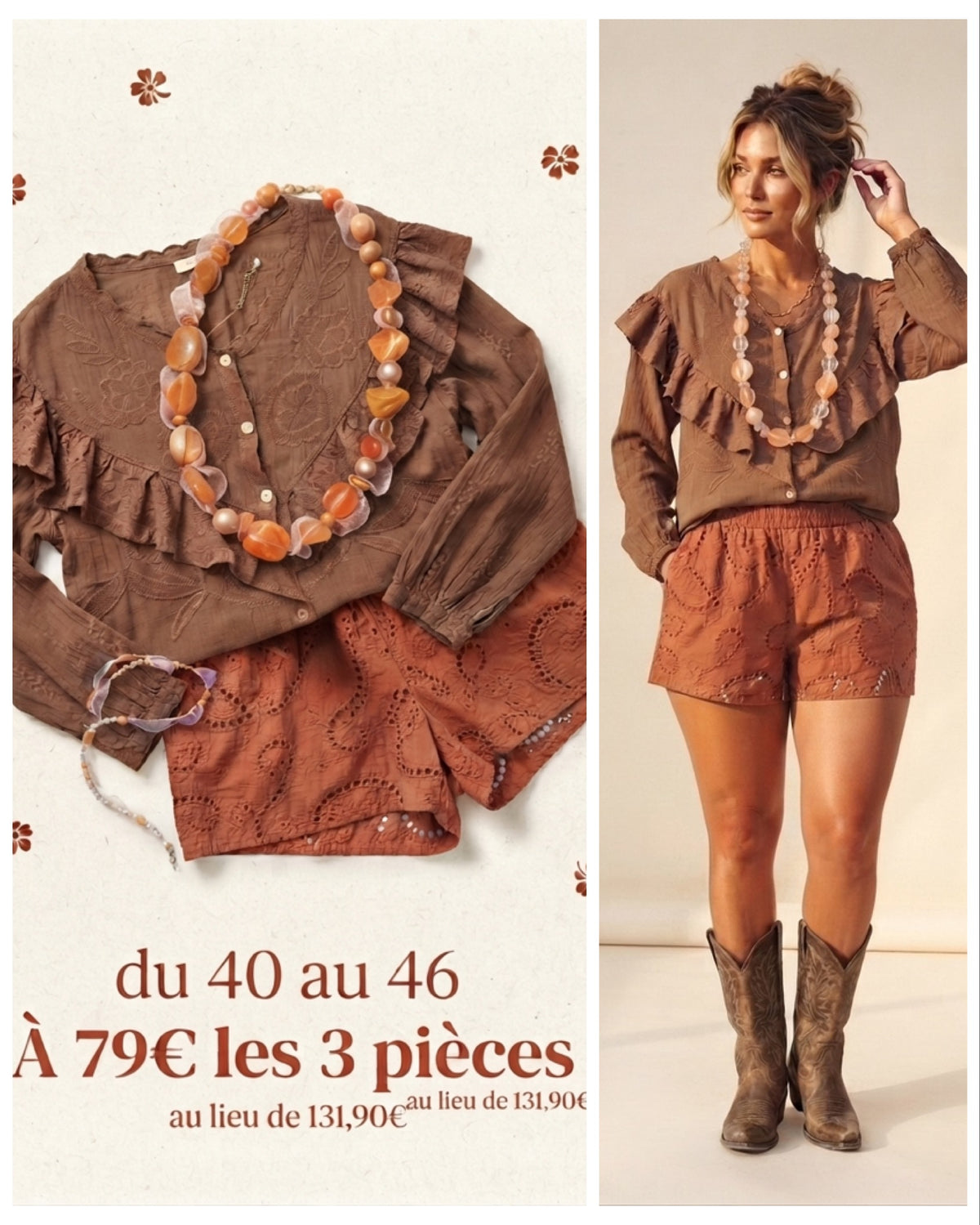 Box Bronze 3 pièces convient du 40 au 46