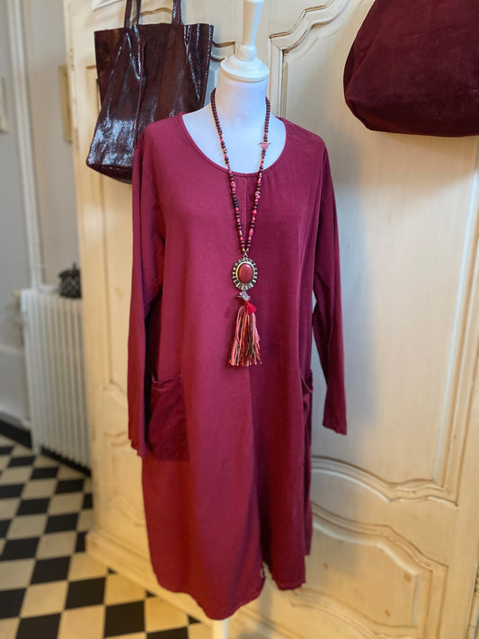 Robe velours du 42 au 48