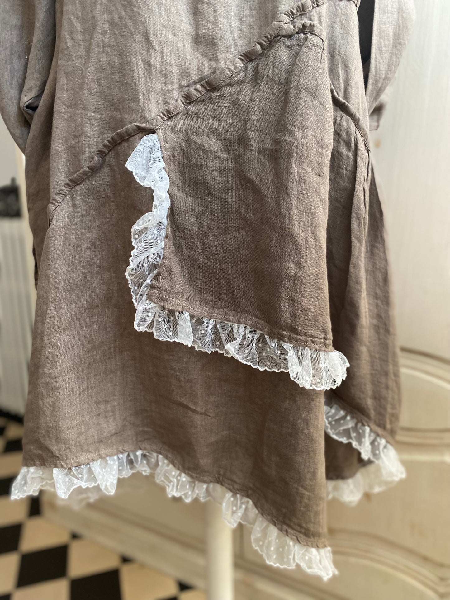 Robe Lin Taupe Carla du 40 au 46