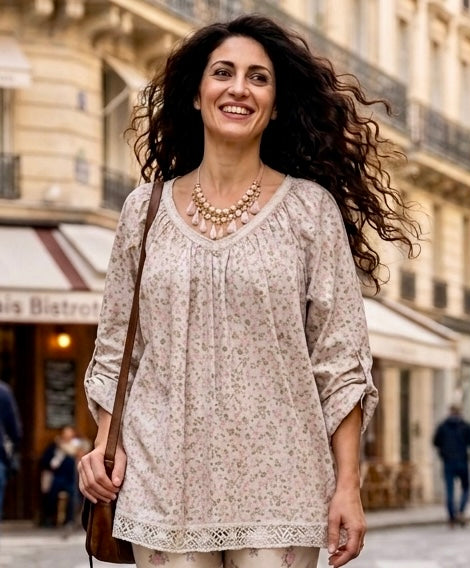 Blouse Liberty ficelle convient du 40 au 48