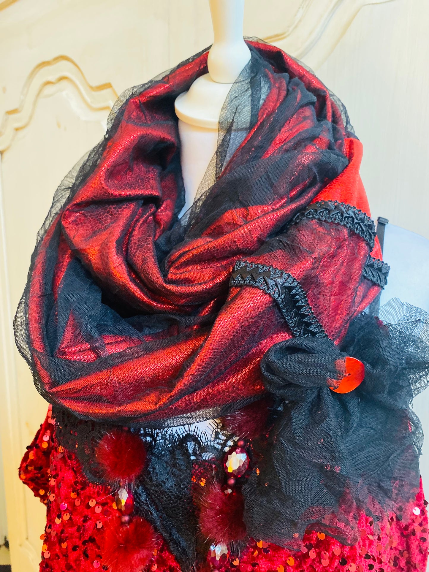 Promo Rouge et noir 3 pièces oversize du 42 au 48