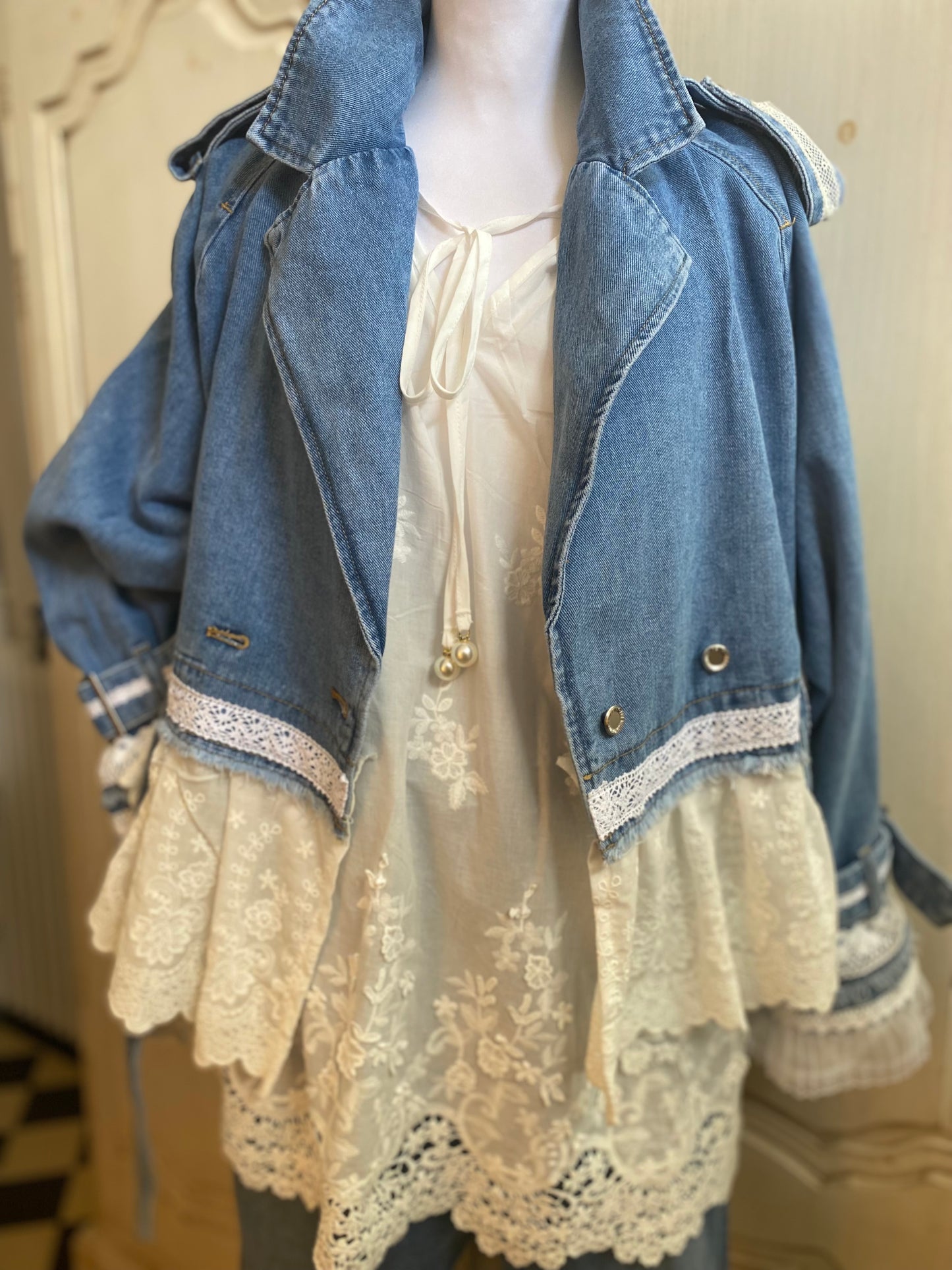 Veste en Jean convient du 40 au 48