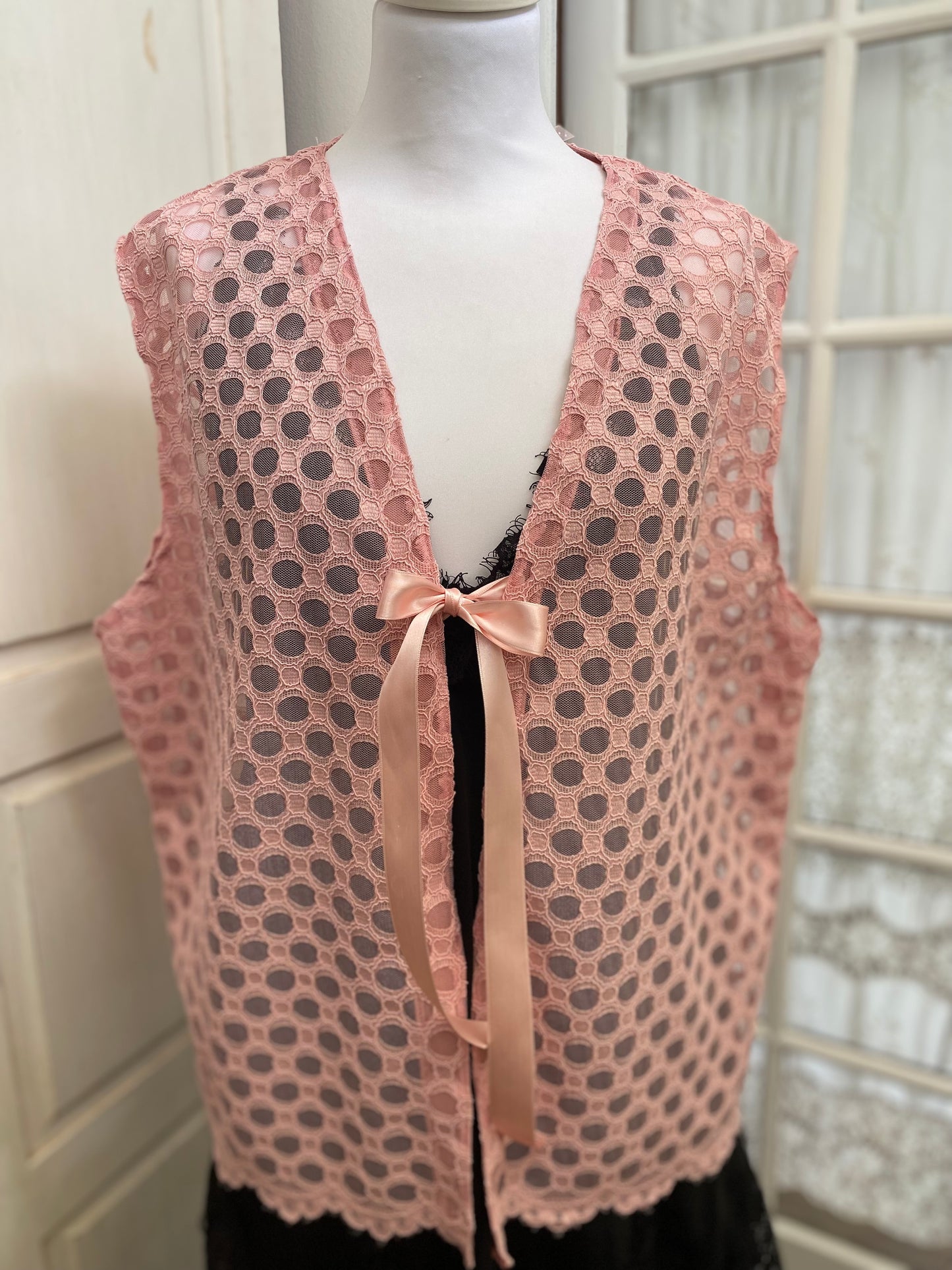 Gilet dentelle du 42 au 48