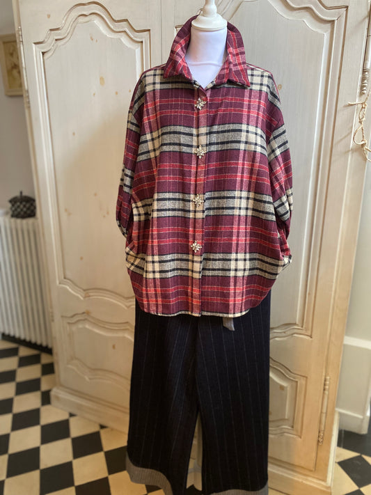 Chemise Etoile bordeaux 40 au 48
