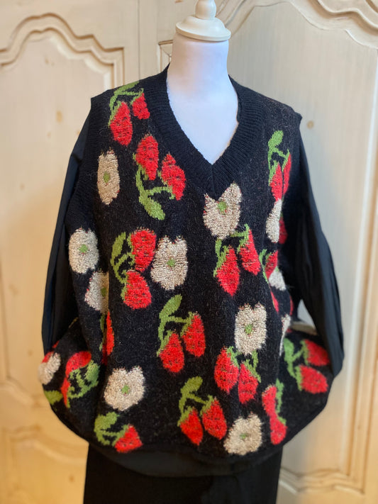 Pull Fraise convient du 42 au 52/54