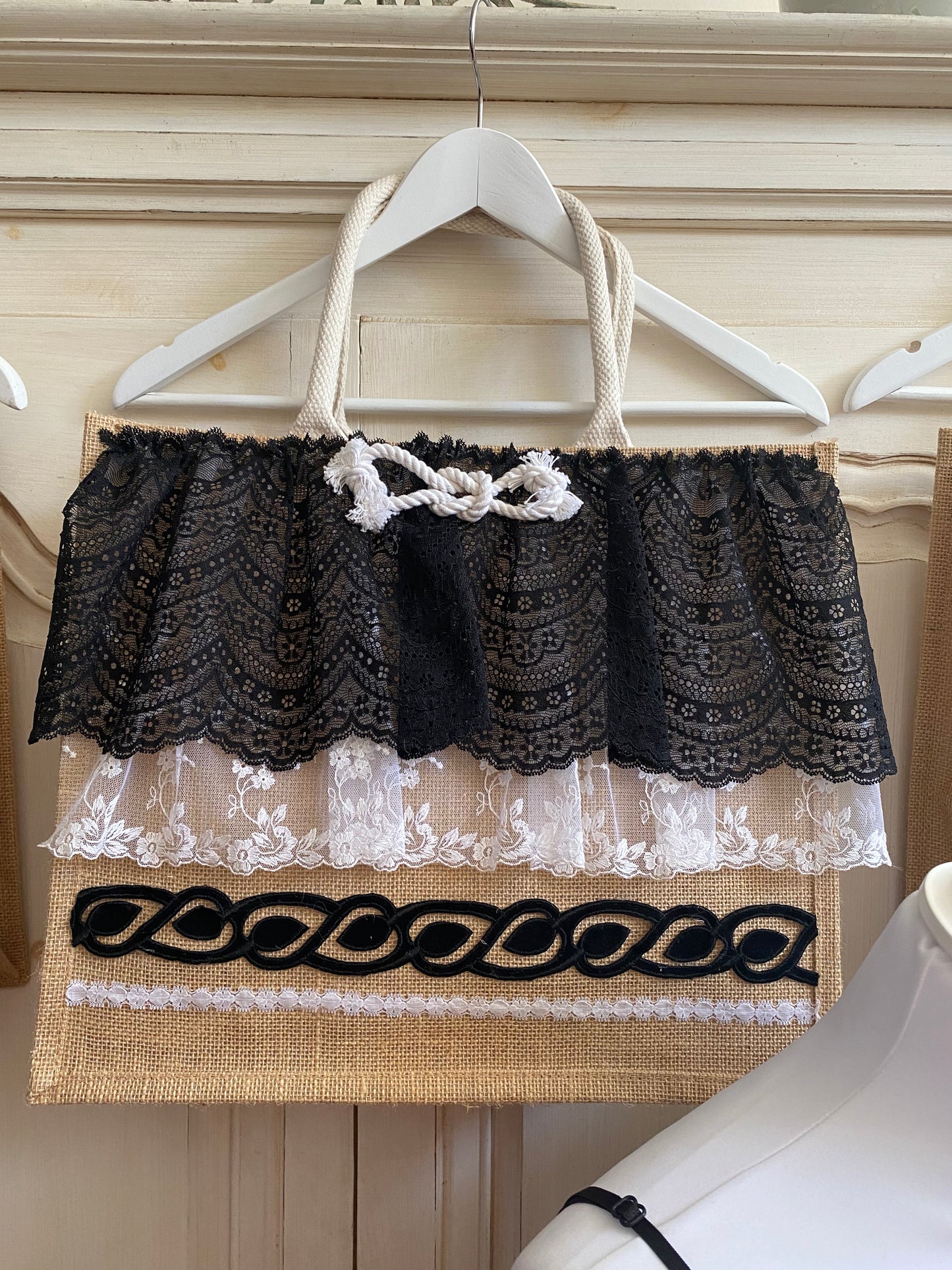 Sac Bohème noir et blanc