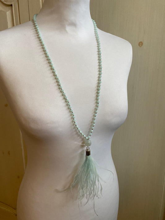 Sautoir vert d’eau
