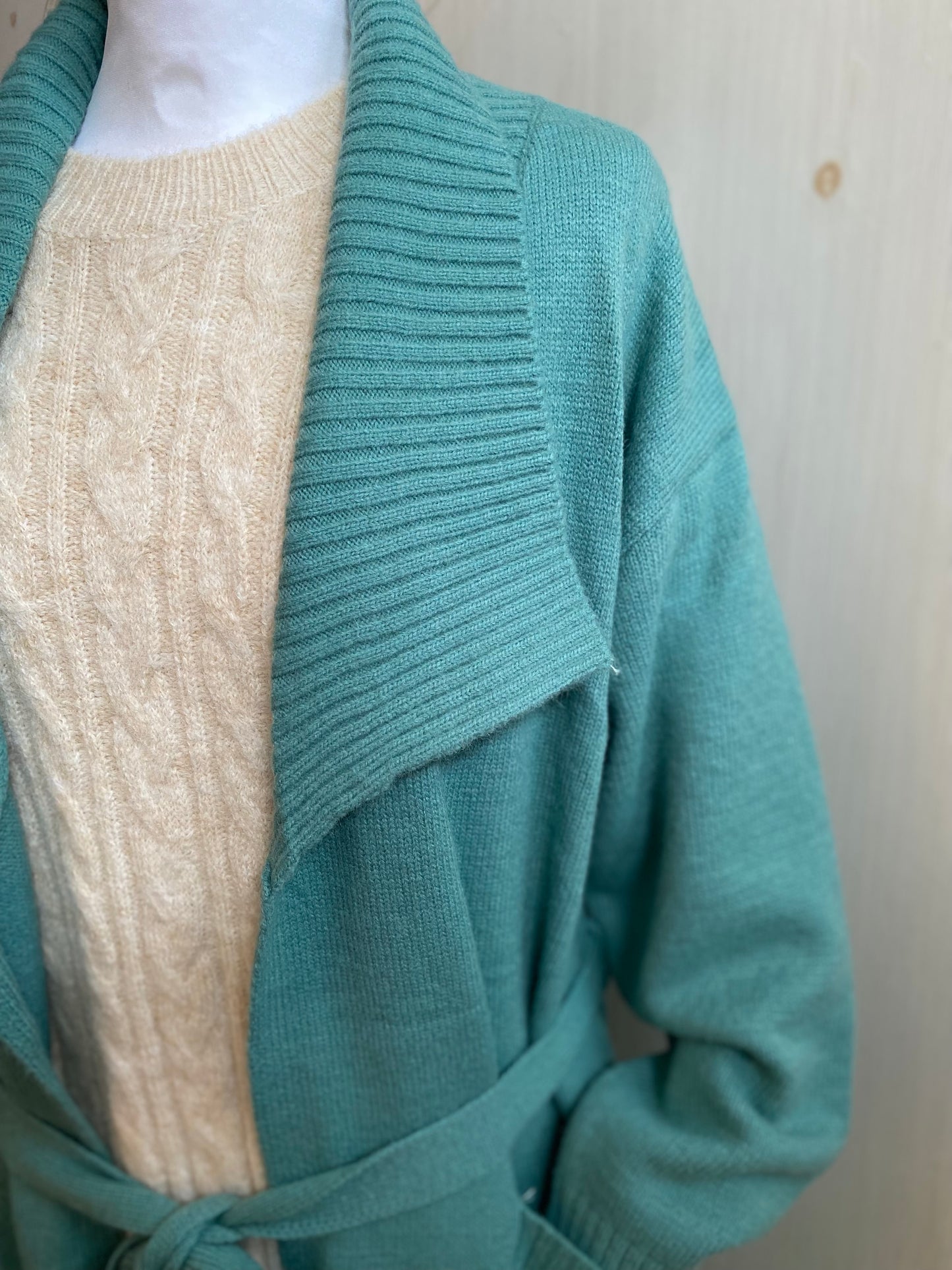 Gilet Céladon Monica du 38 au 46+