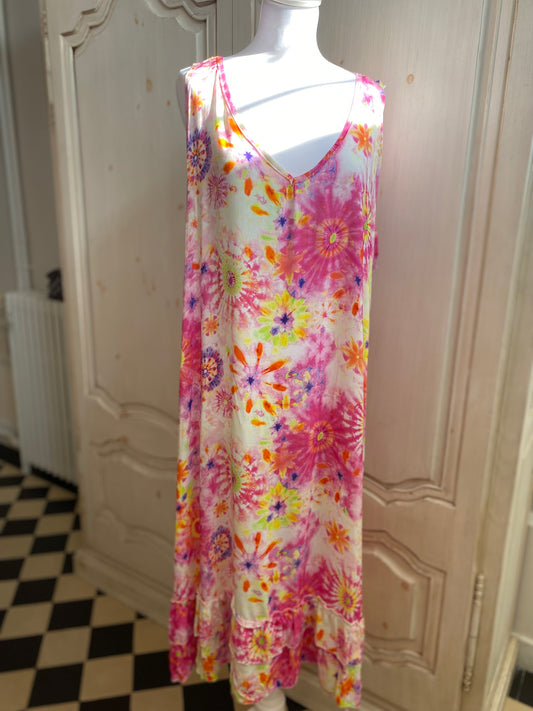 Robe Lisa rose convient du 44 au 54