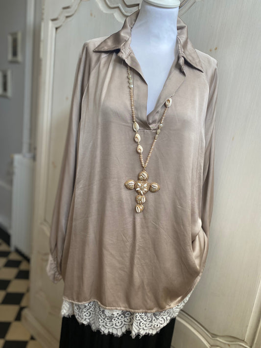 Tunique Ornella Taupe du 40 au 48