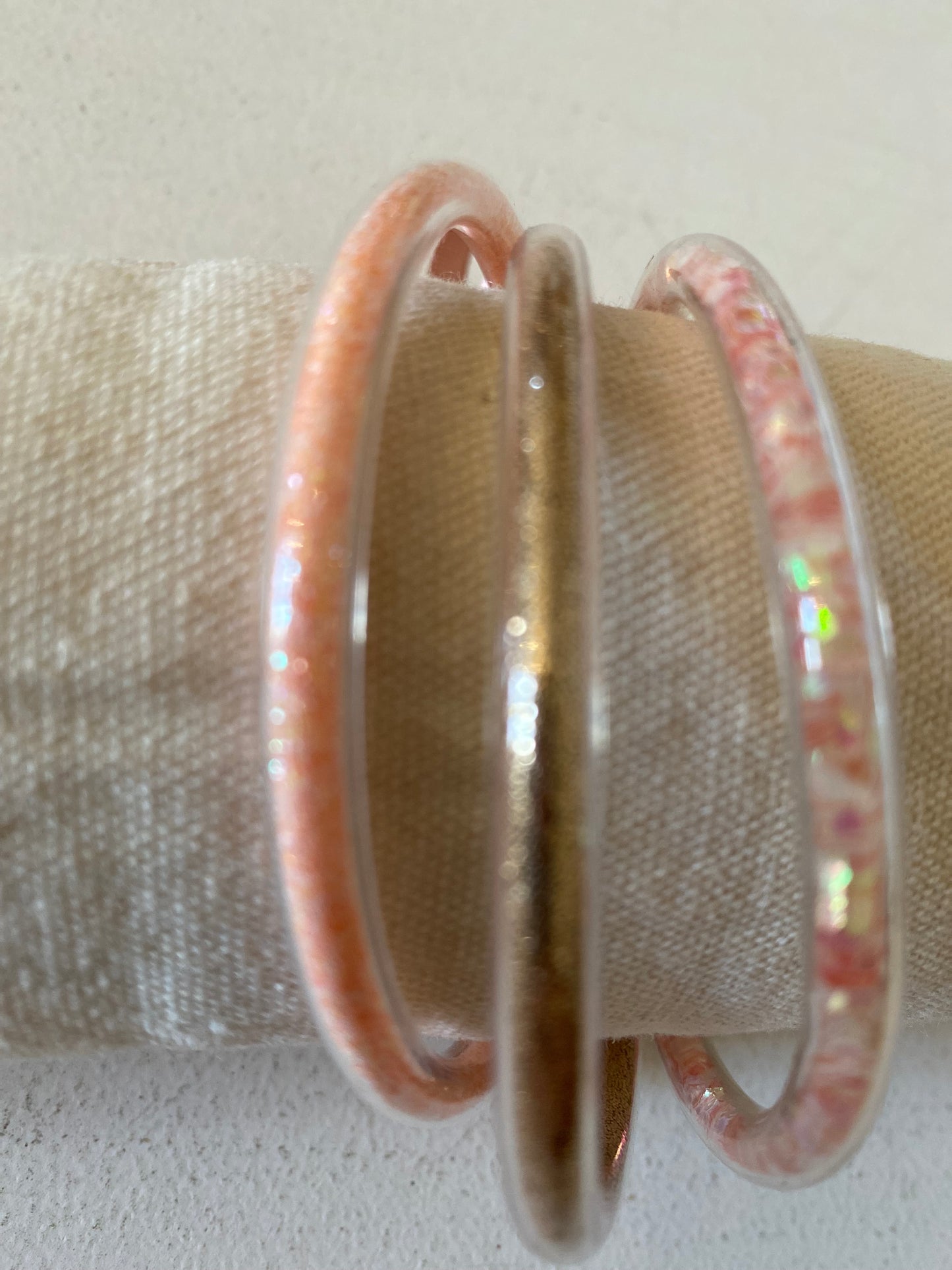 Bracelet trio rose tendre