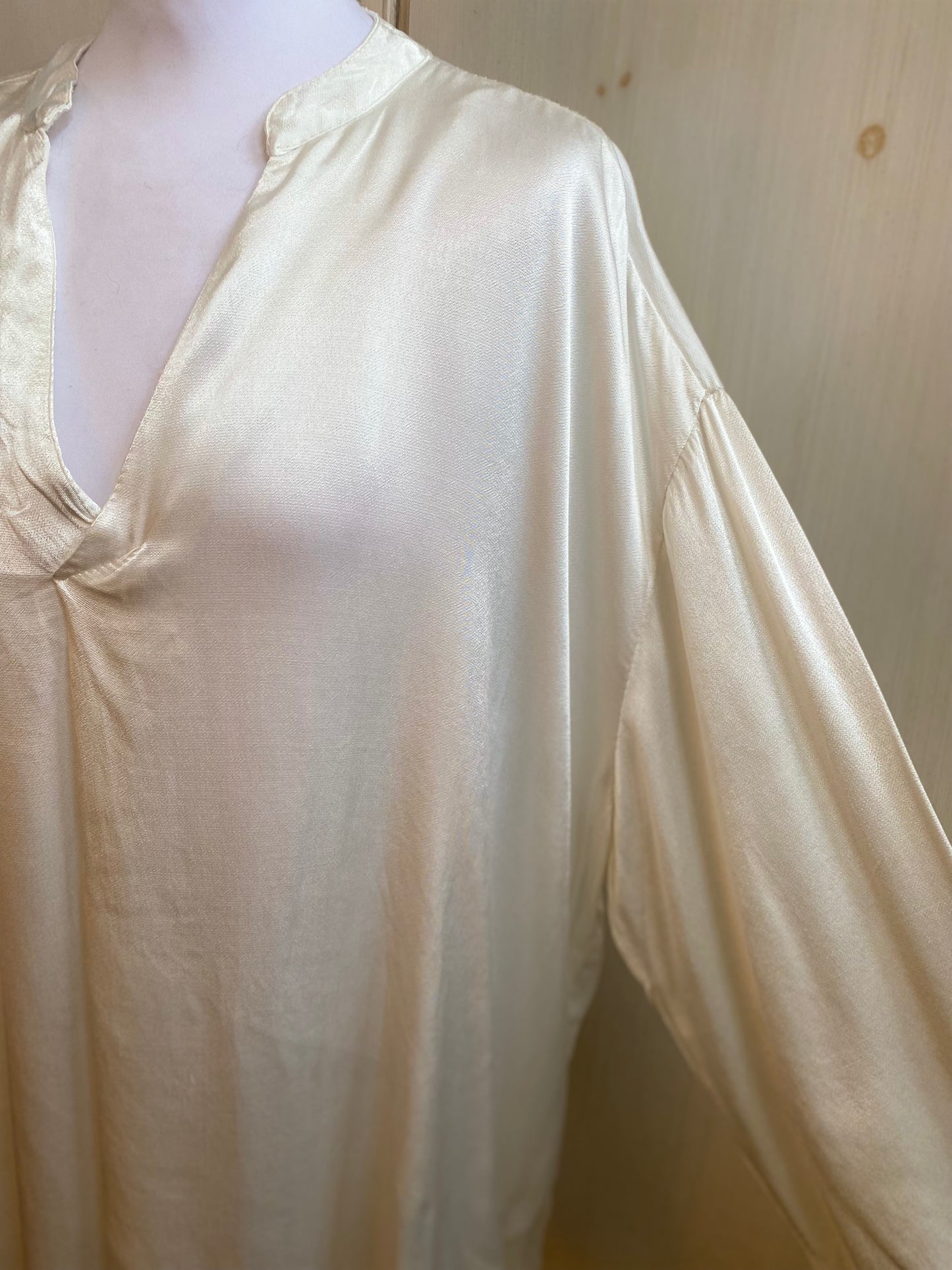 Tunique satin Creme du 42 au 50