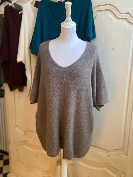 Pull Oversize Taupe du 42 au 54