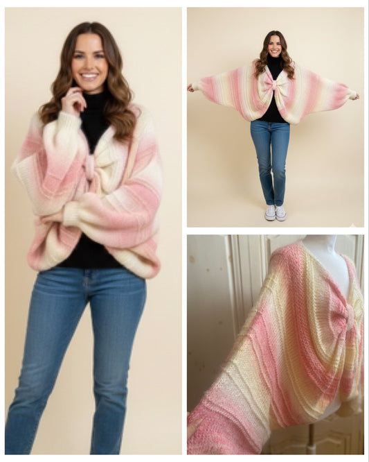 Pull Cœur rose du 40 au 50
