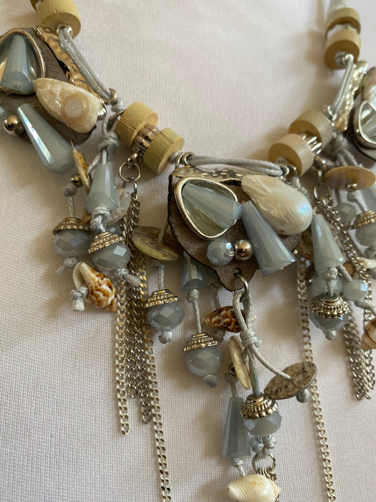 Collier Inès gris