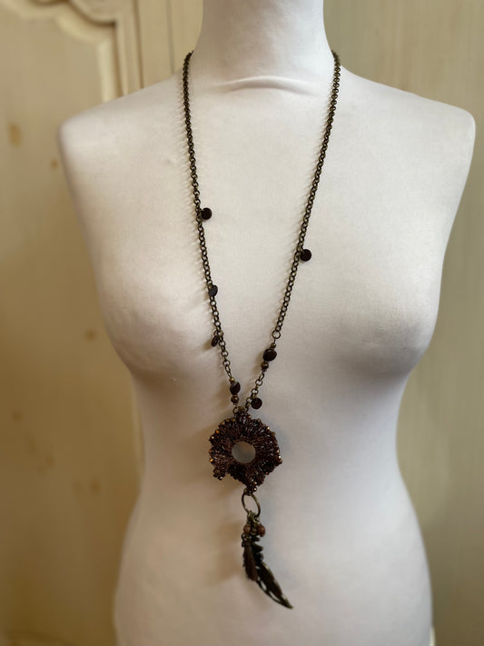 Sautoir ondule choco