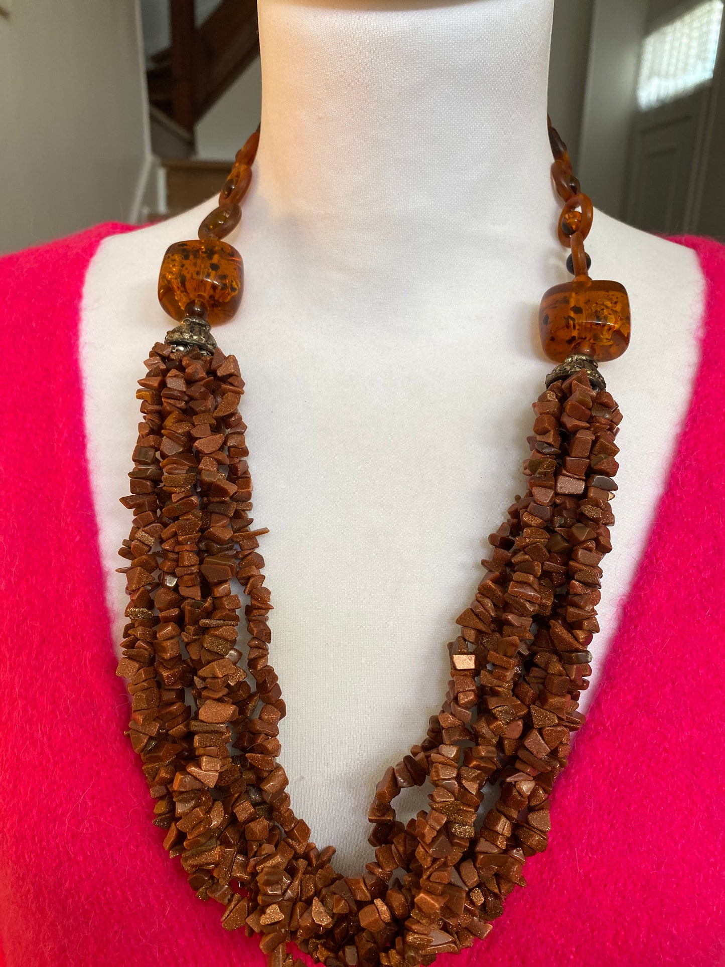 Collier pierres de Soleil