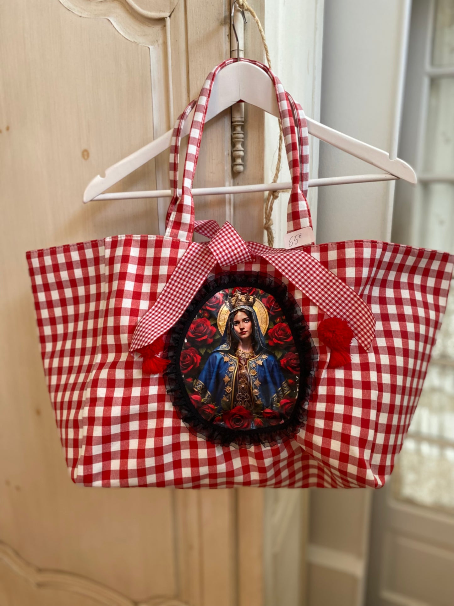 Sac Vichy rouge