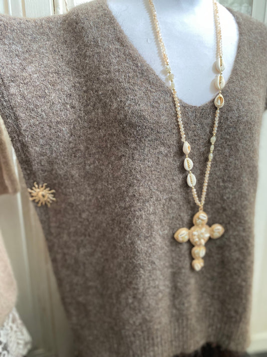 Pull soleil taupe du 40 au 48