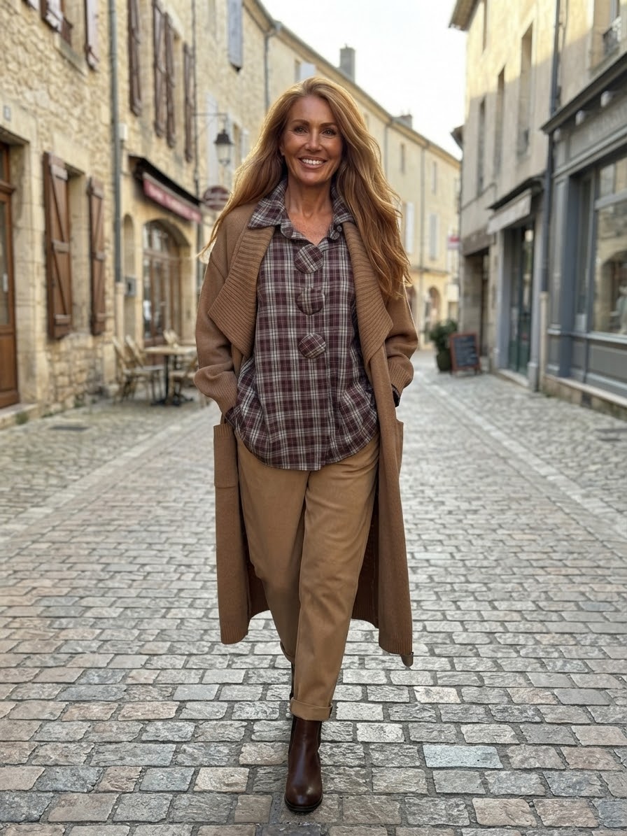 Tenue Lozanne 3 pièces Camel du 42 au 46+