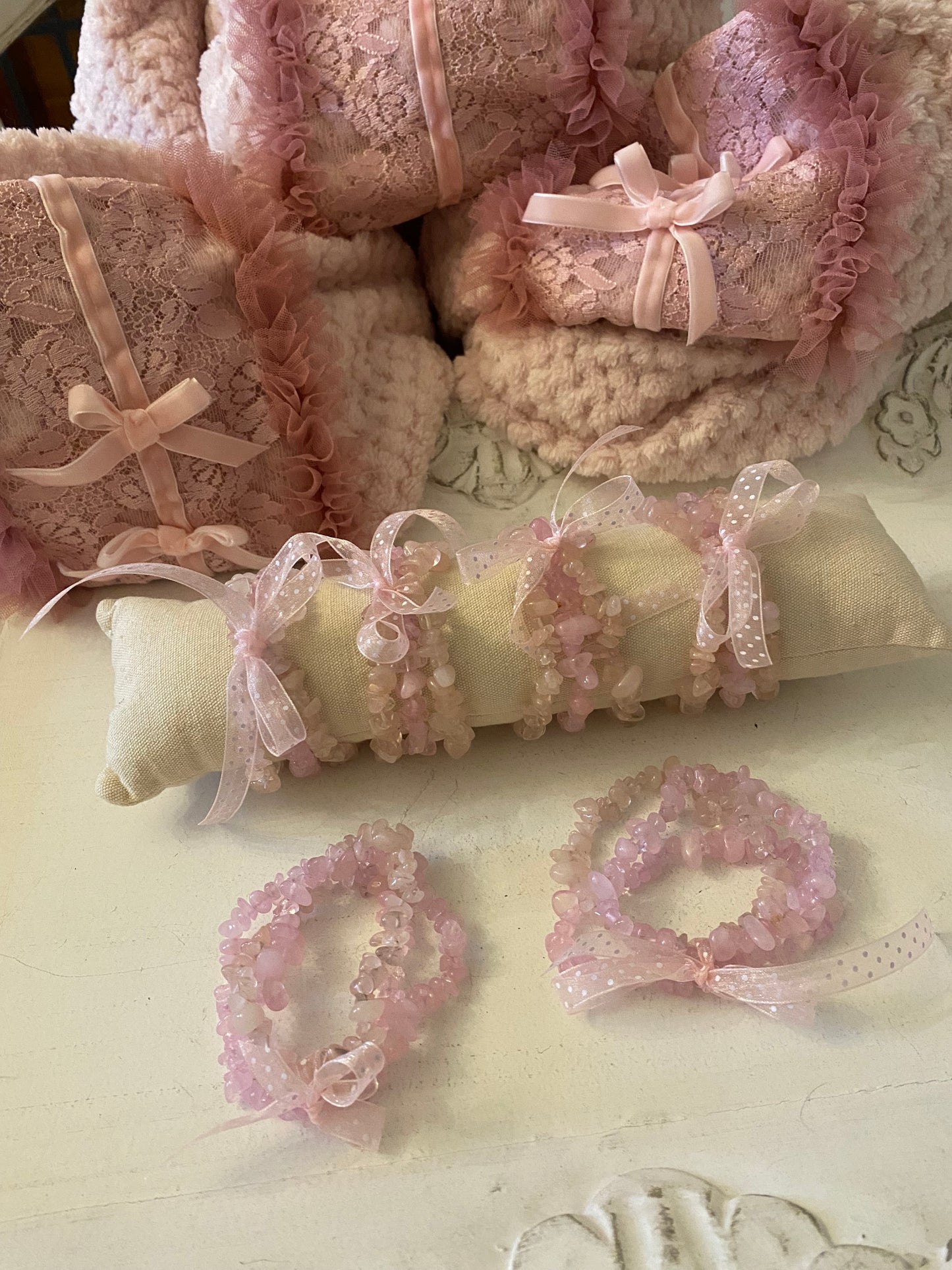 Box Rose poudré 2 pieces