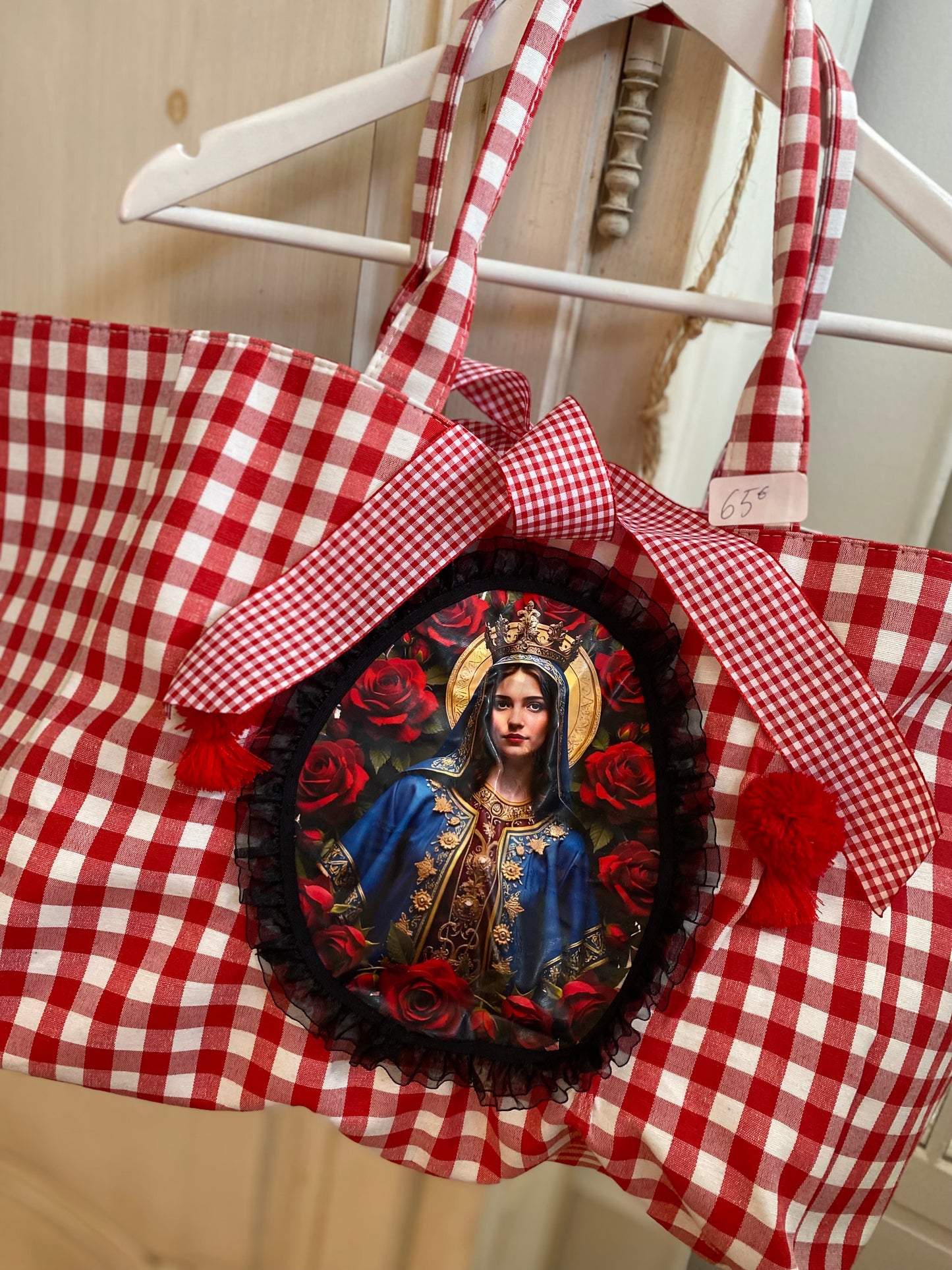 Sac Vichy rouge