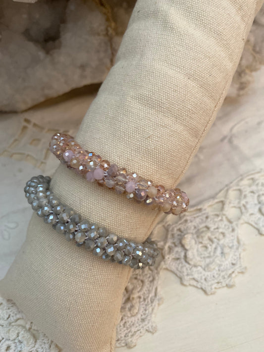 Bracelet torsadé duo Nude