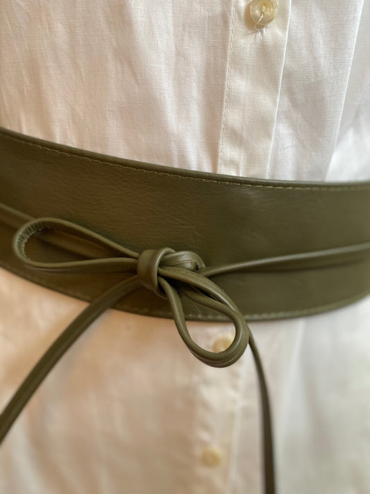 Ceinture Kimono kaki  convient du 38 au 52