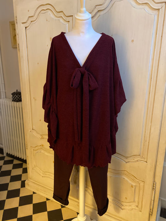Tunique Lie de vin du 42 au 52