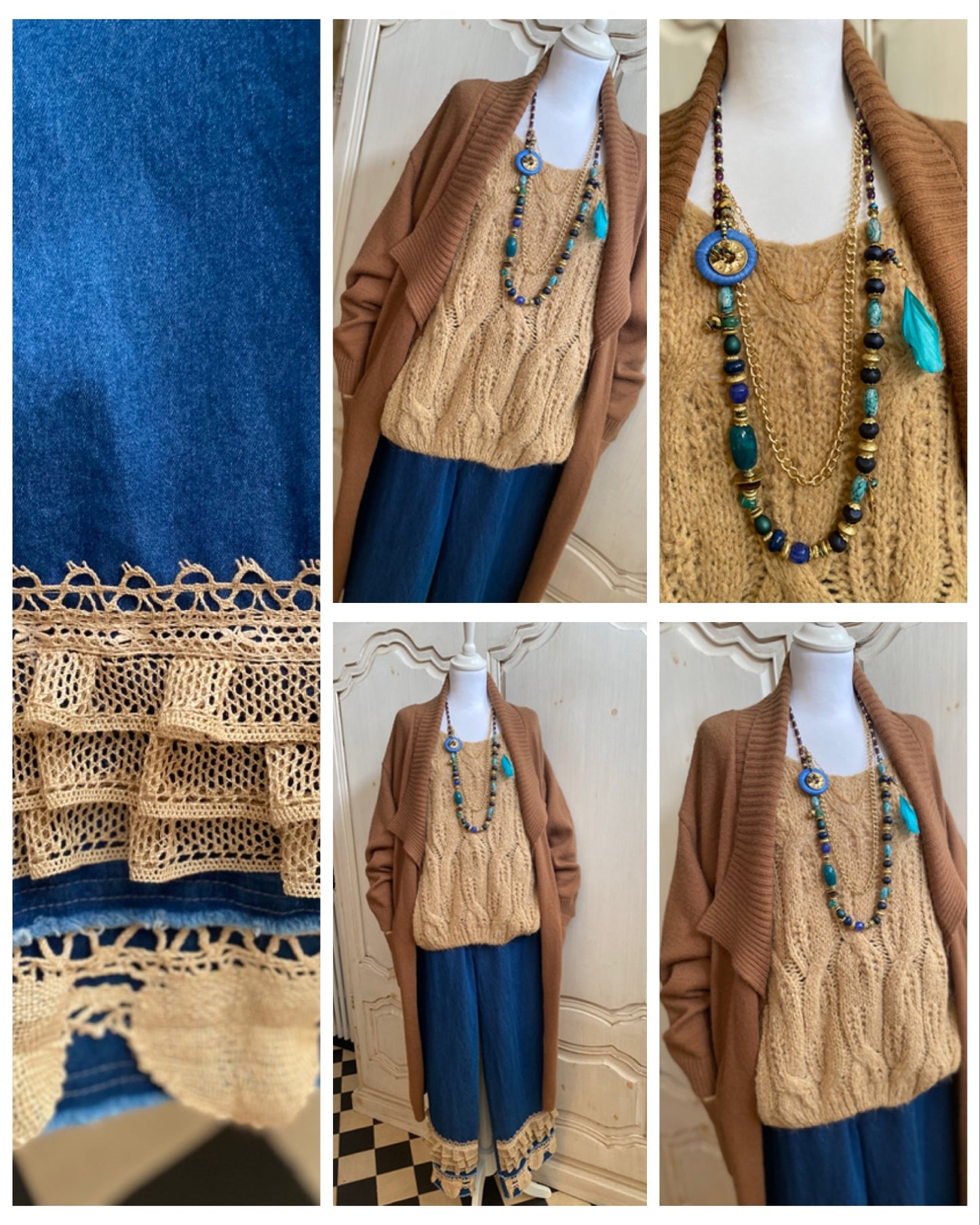 Promo -10% Tenue 4 pieces Camelia du 40 au 46+