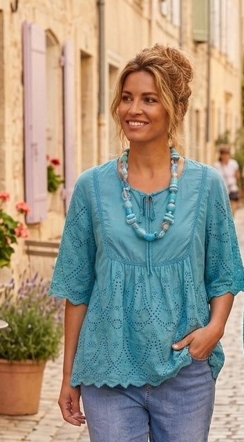 Blouse Céladon convient du 38 au 44/46