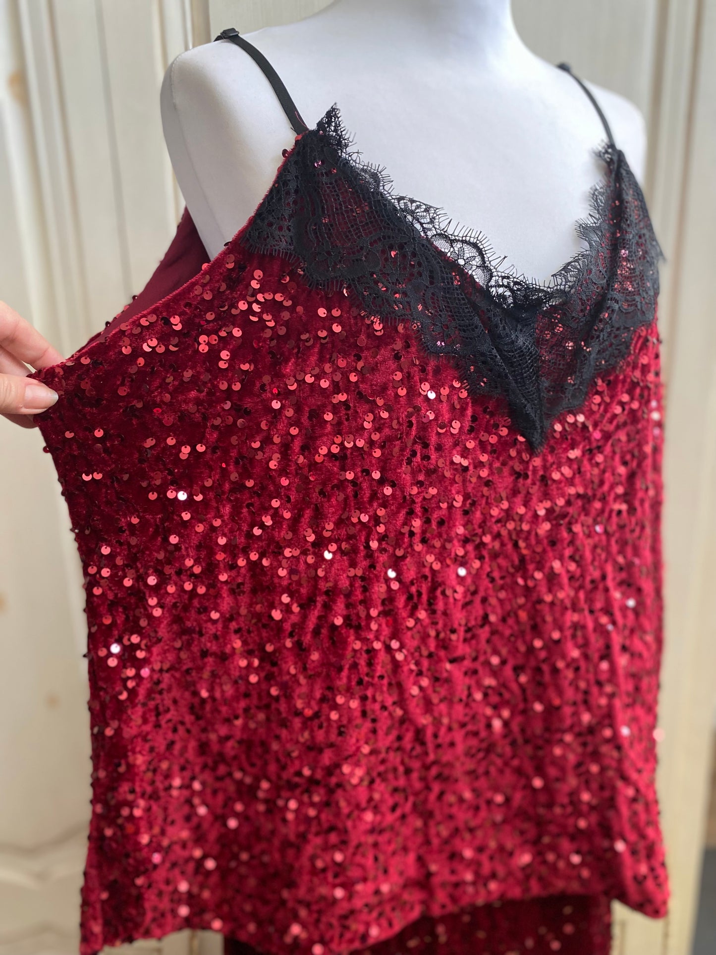 Tenue fêtes rouge du 40 au 46+